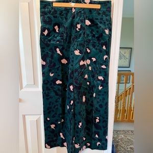 anthropologie wide leg corduroy pants